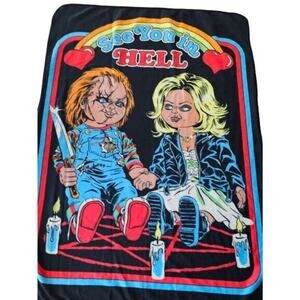 Fright Exclusive BRIDE of CHUCKY Throw Blanket Loot Crate Horror Hell 60 X 44